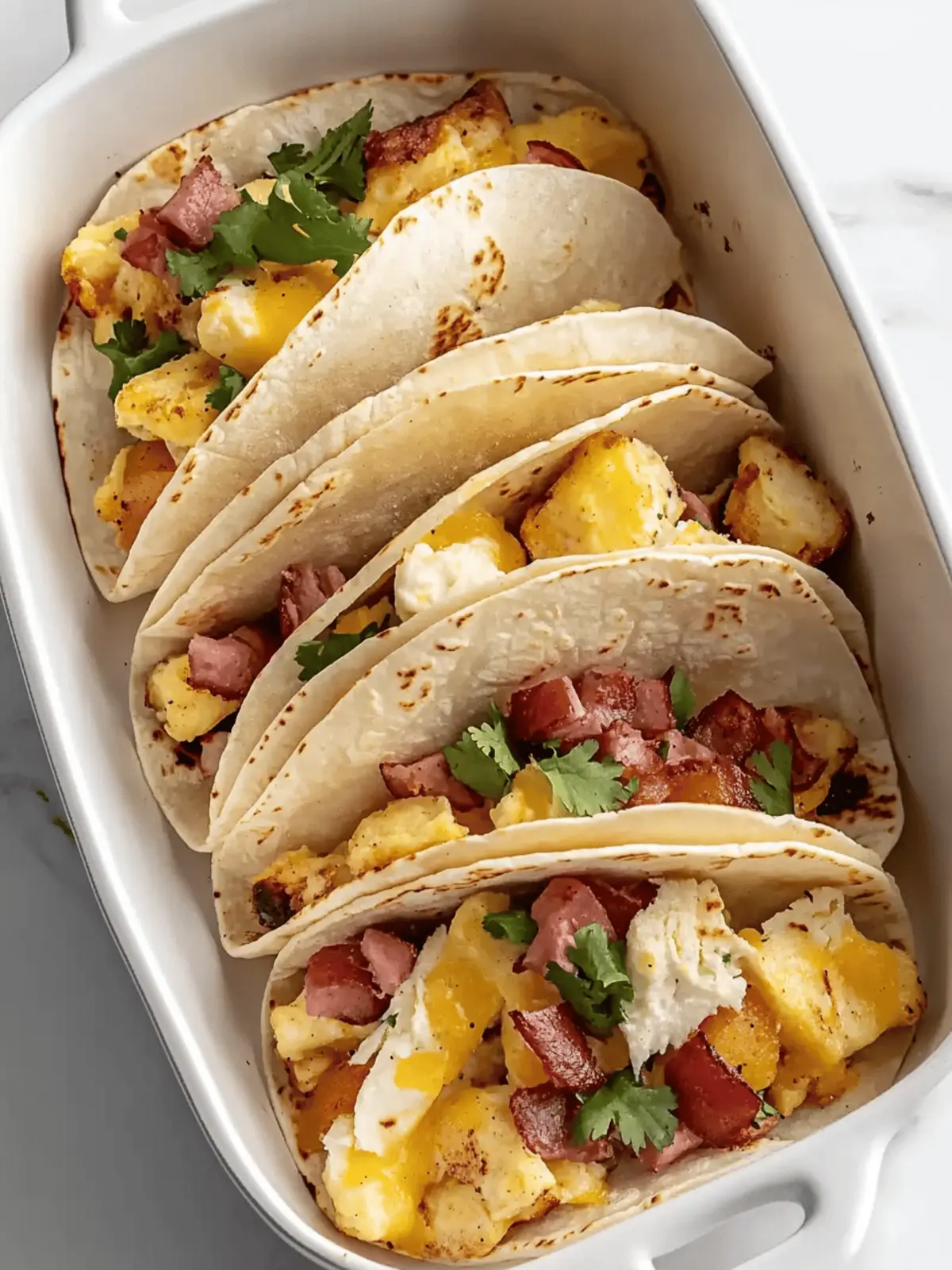 Tasty Baked Breakfast Tacos