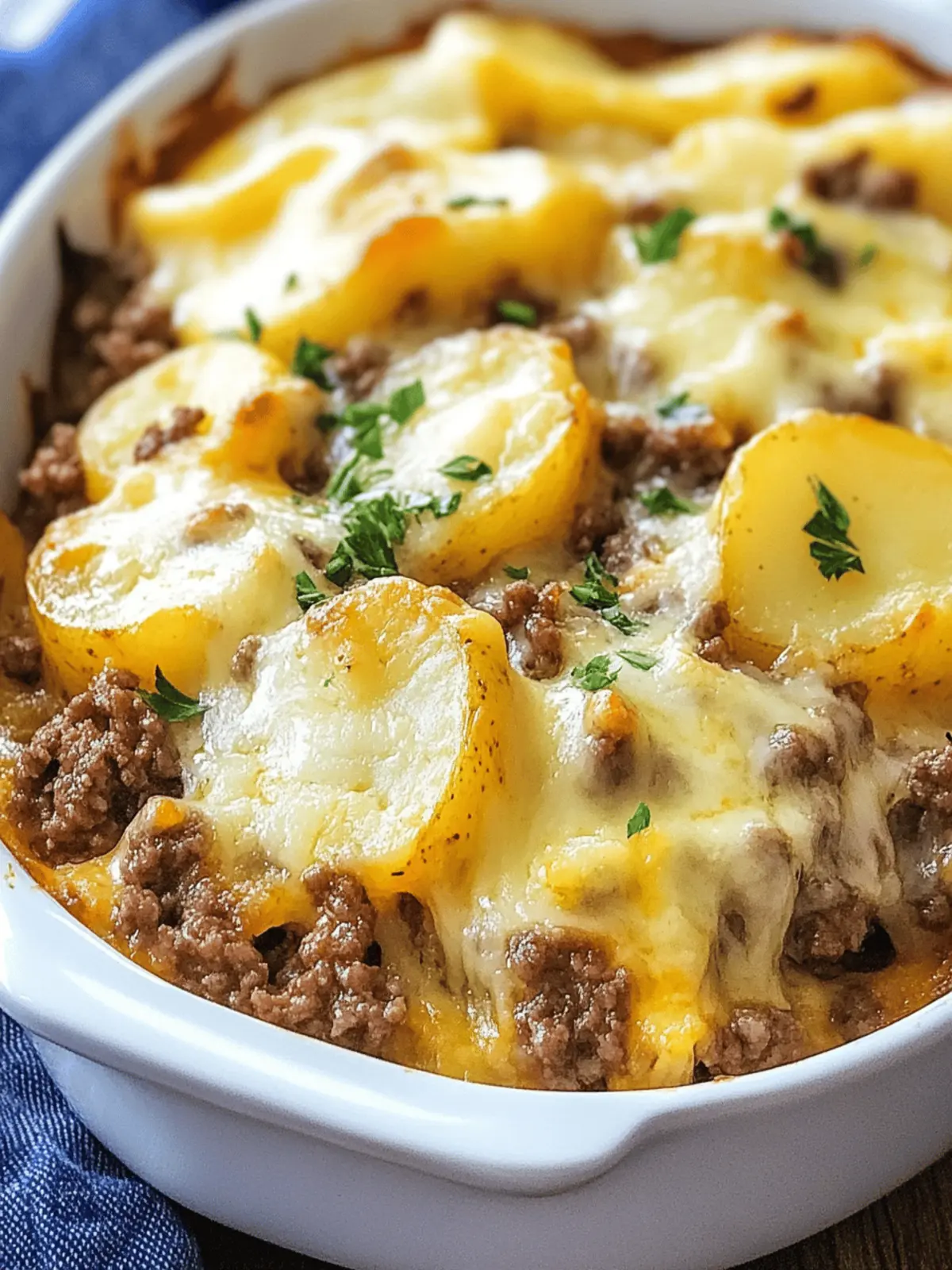 Cheesy Ground Beef and Potatoes