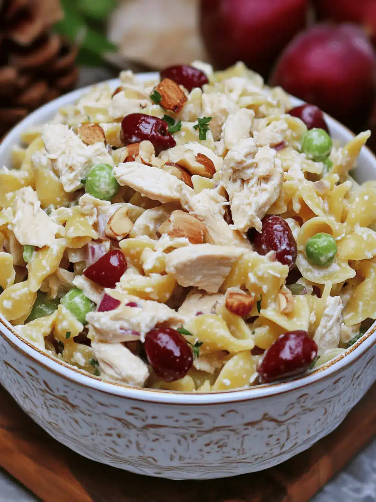 Waldorf Chicken Pasta Salad