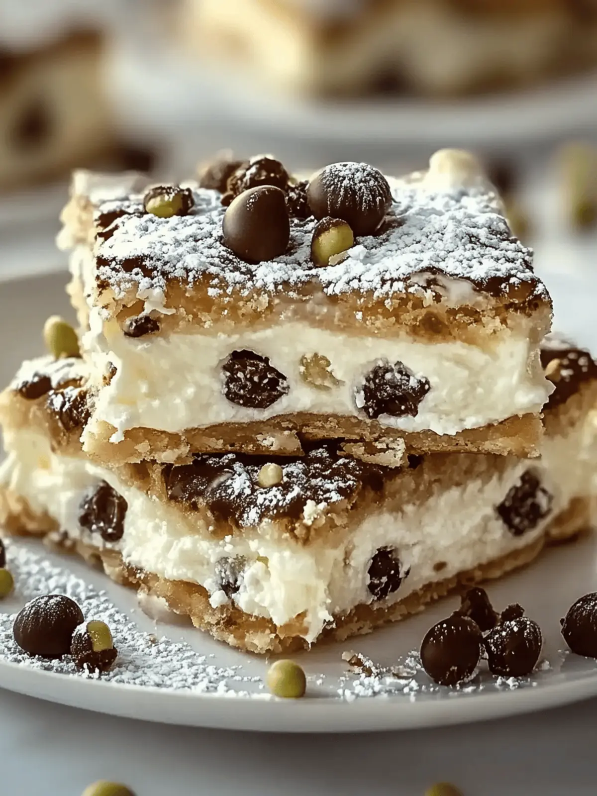 Classic Cannoli Squares