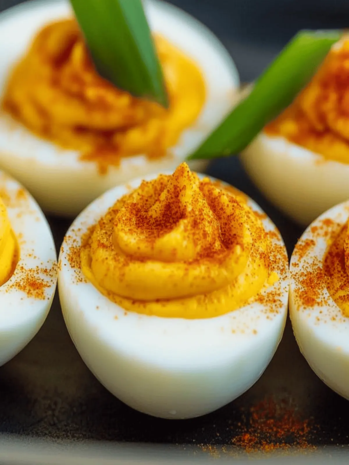 Pumpkin Deviled Eggs