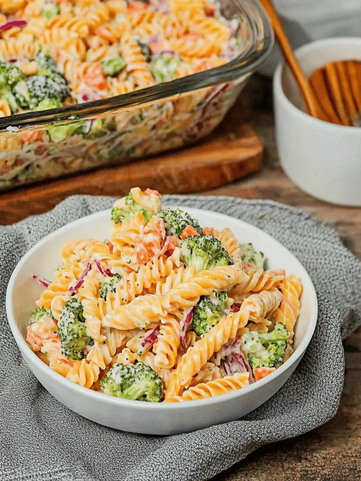 Broccoli Cheddar Pasta Salad