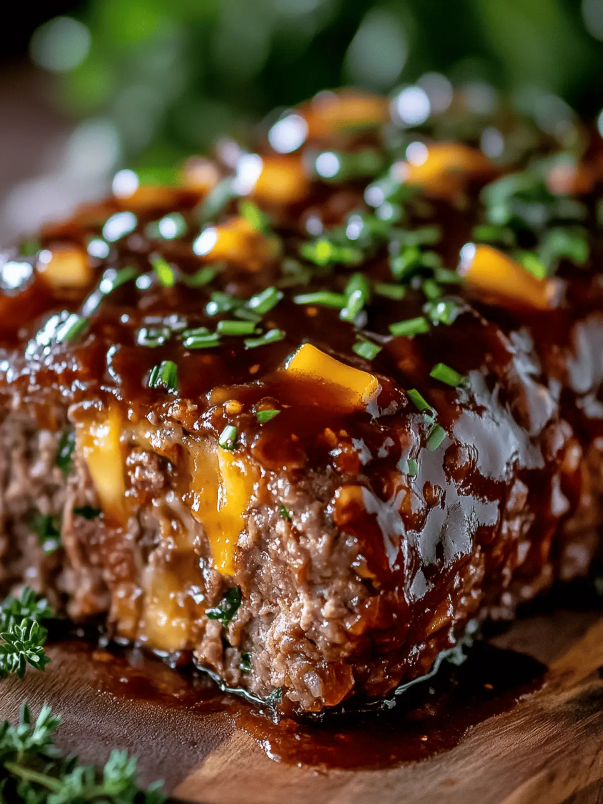 BBQ Cheddar Meatloaf