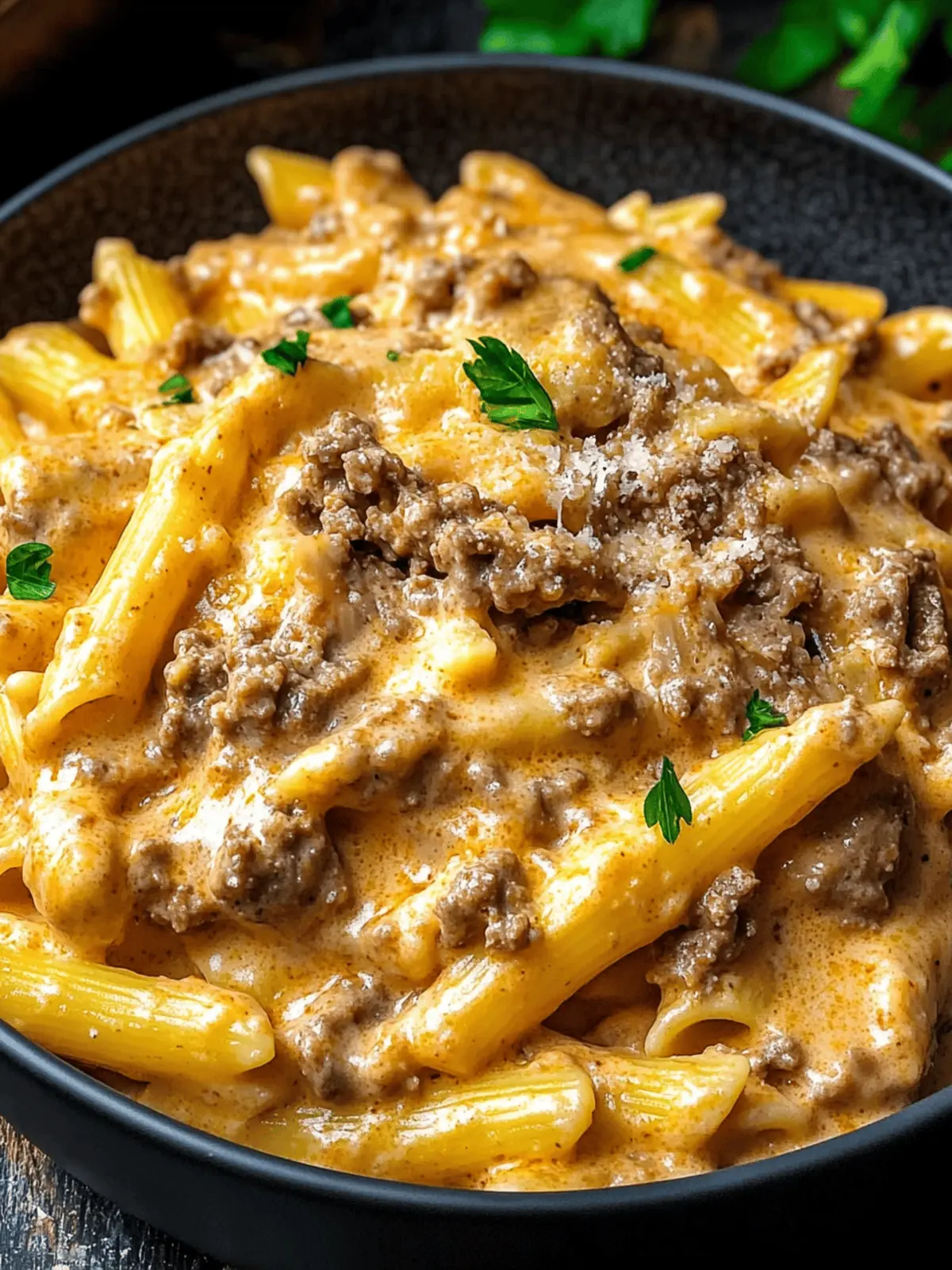 High Protein Creamy Beef Pasta Recipe