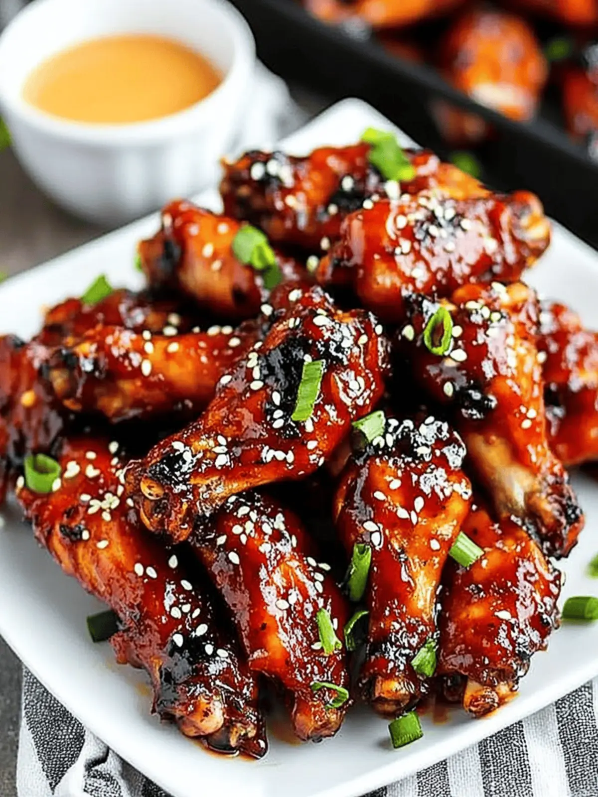 Crispy Korean BBQ Chicken Wings