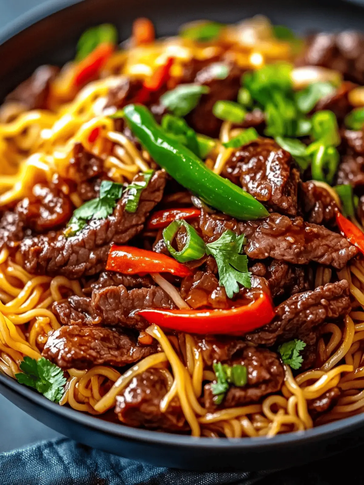 Sticky Beef Noodles