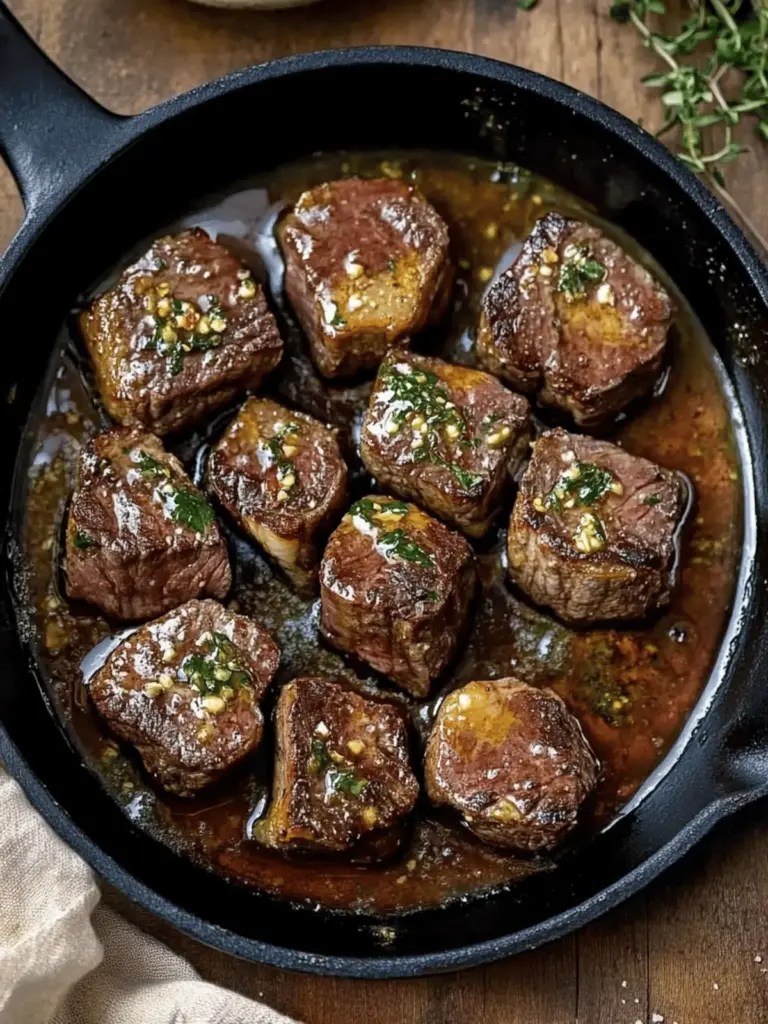 Cowboy Butter Steak Bites