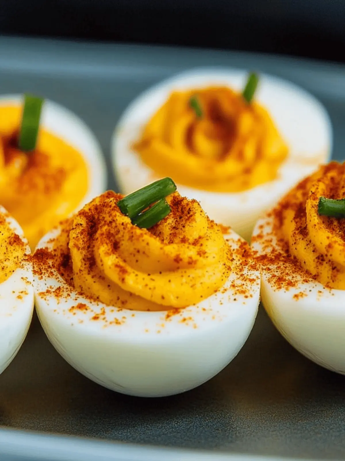 Pumpkin Deviled Eggs
