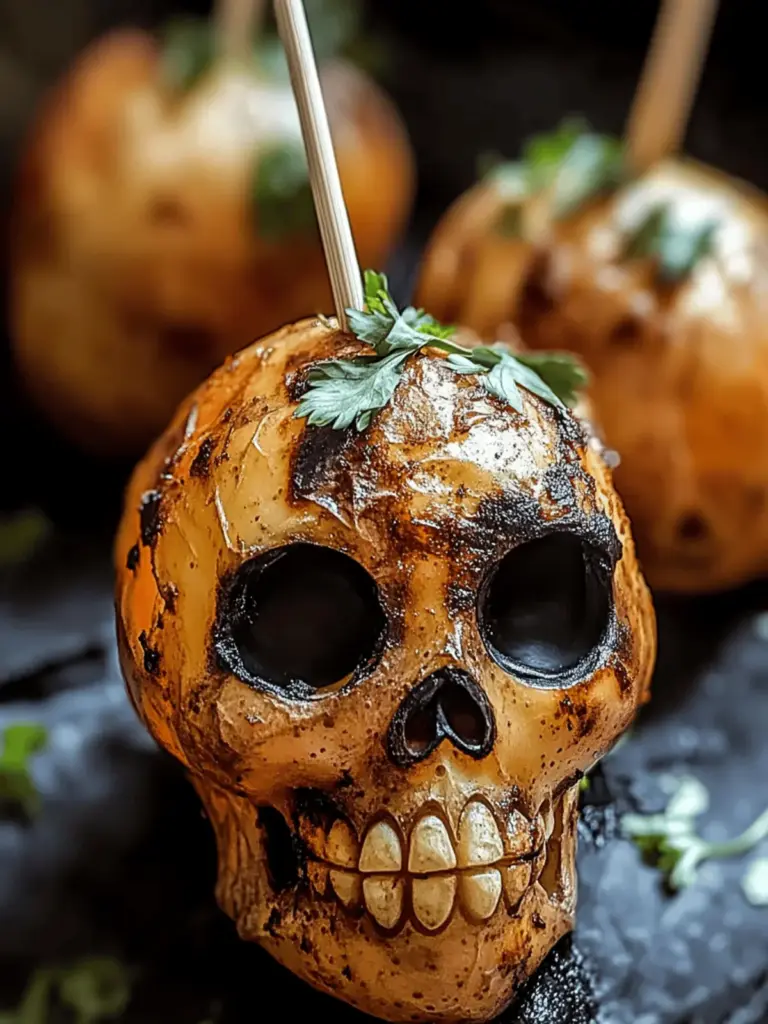Spooky Skull Potatoes