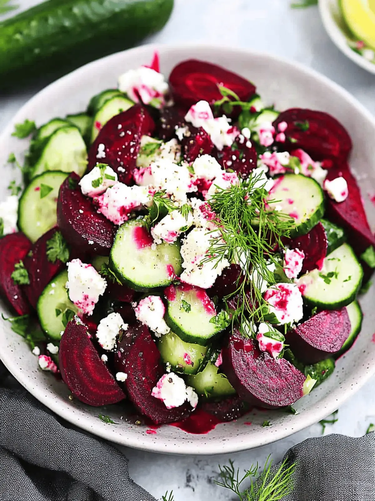 Beet and Cucumber Salad