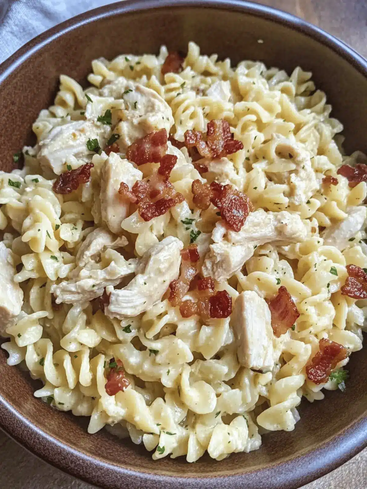 Chicken Bacon Ranch Pasta
