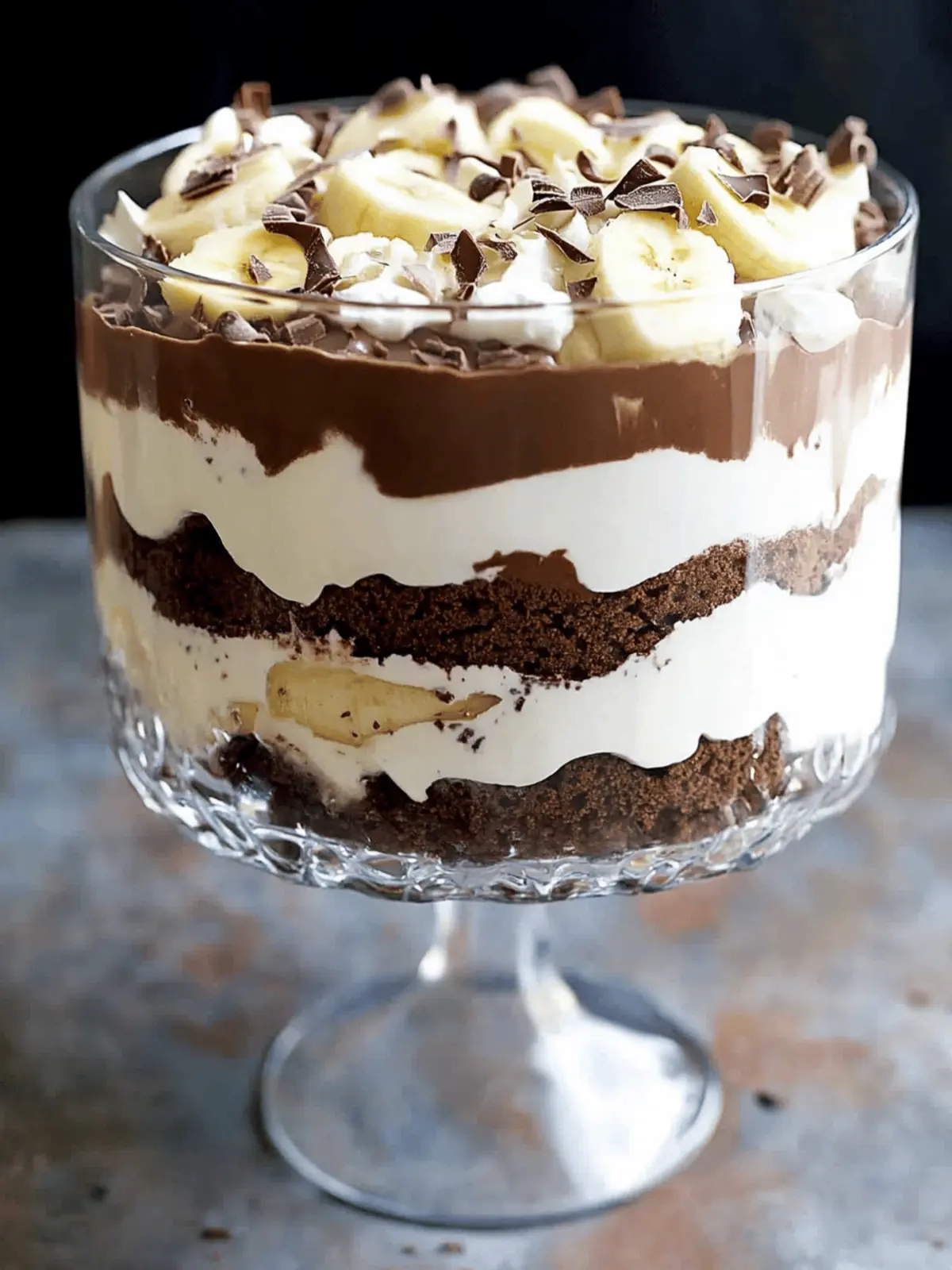 Chocolate-Banana Cream Trifle