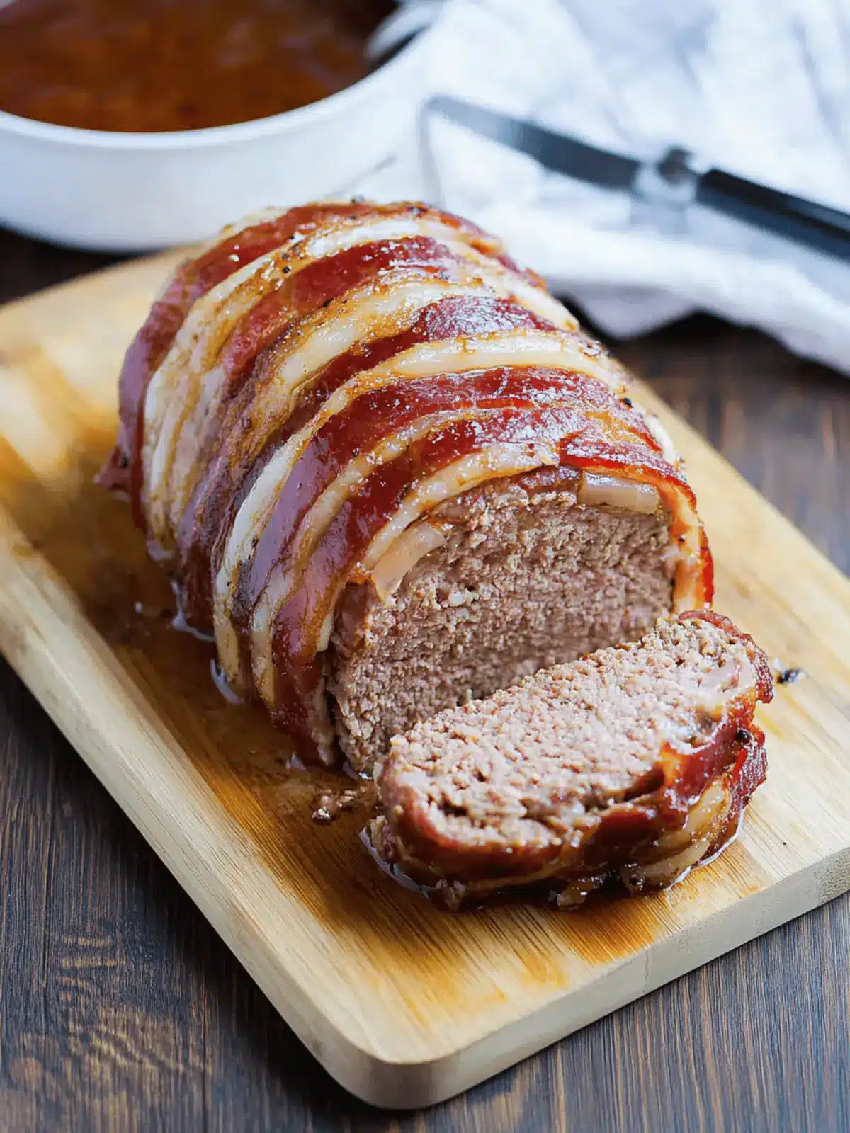 Bacon-Wrapped Meatloaf