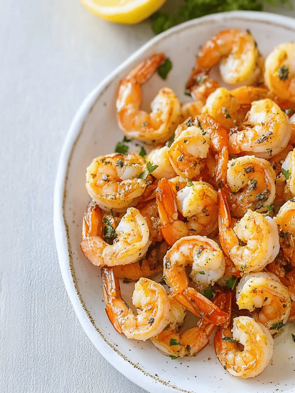 Herb Roasted Lemon Garlic Shrimp