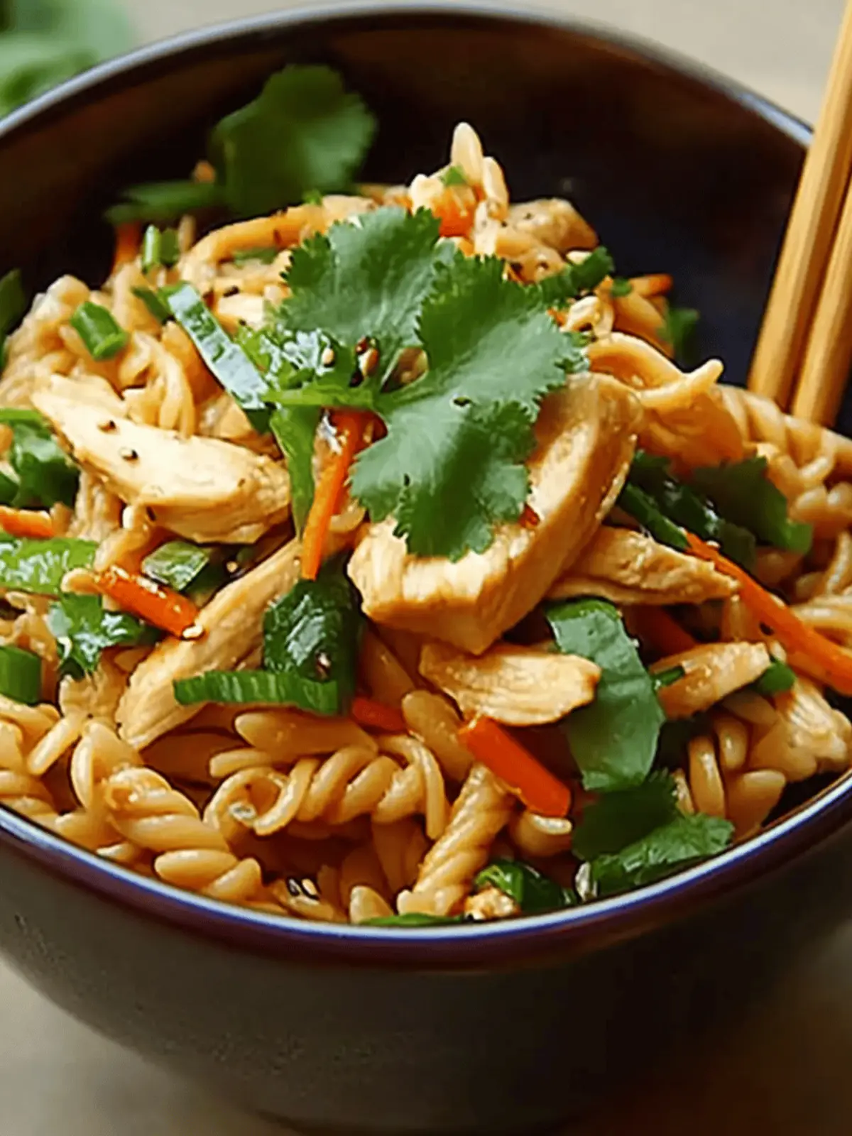 Sesame Pasta Chicken Salad