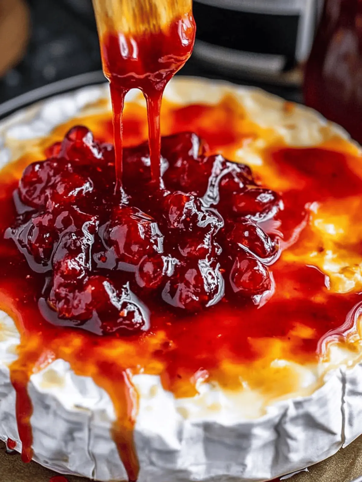 Halloween Bloody Baked Brie