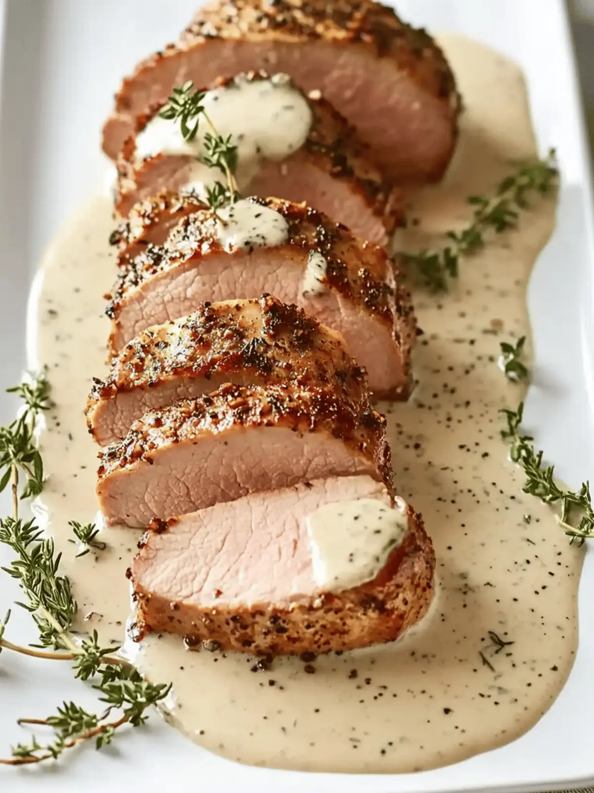 Pork Tenderloin with Dijon Cream Sauce