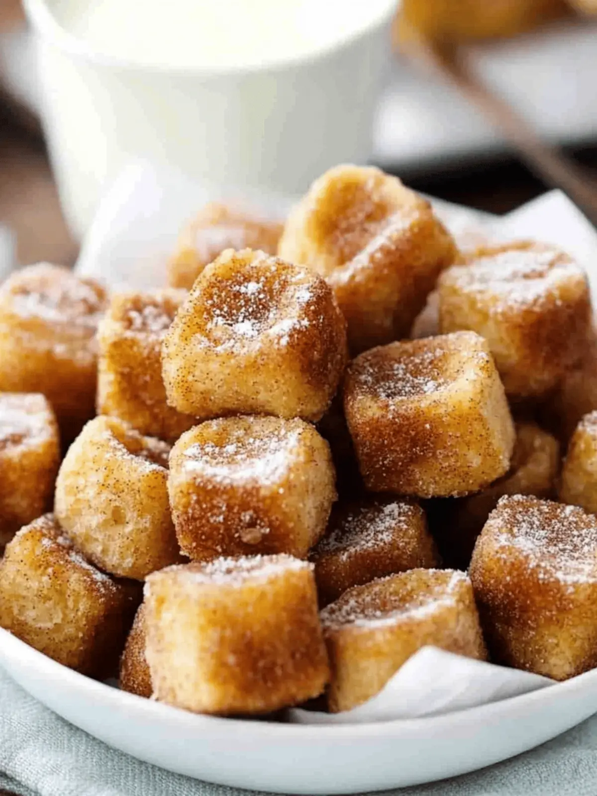 Cinnamon Roll French Toast Bites