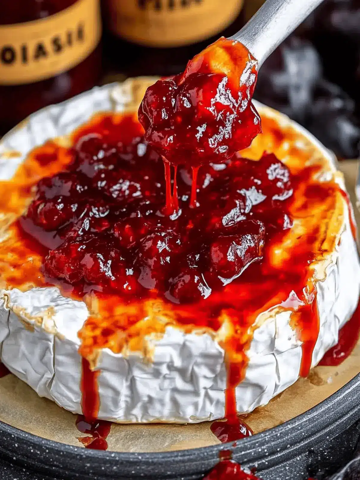 Halloween Bloody Baked Brie