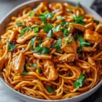 Sticky Garlic Chicken Noodles