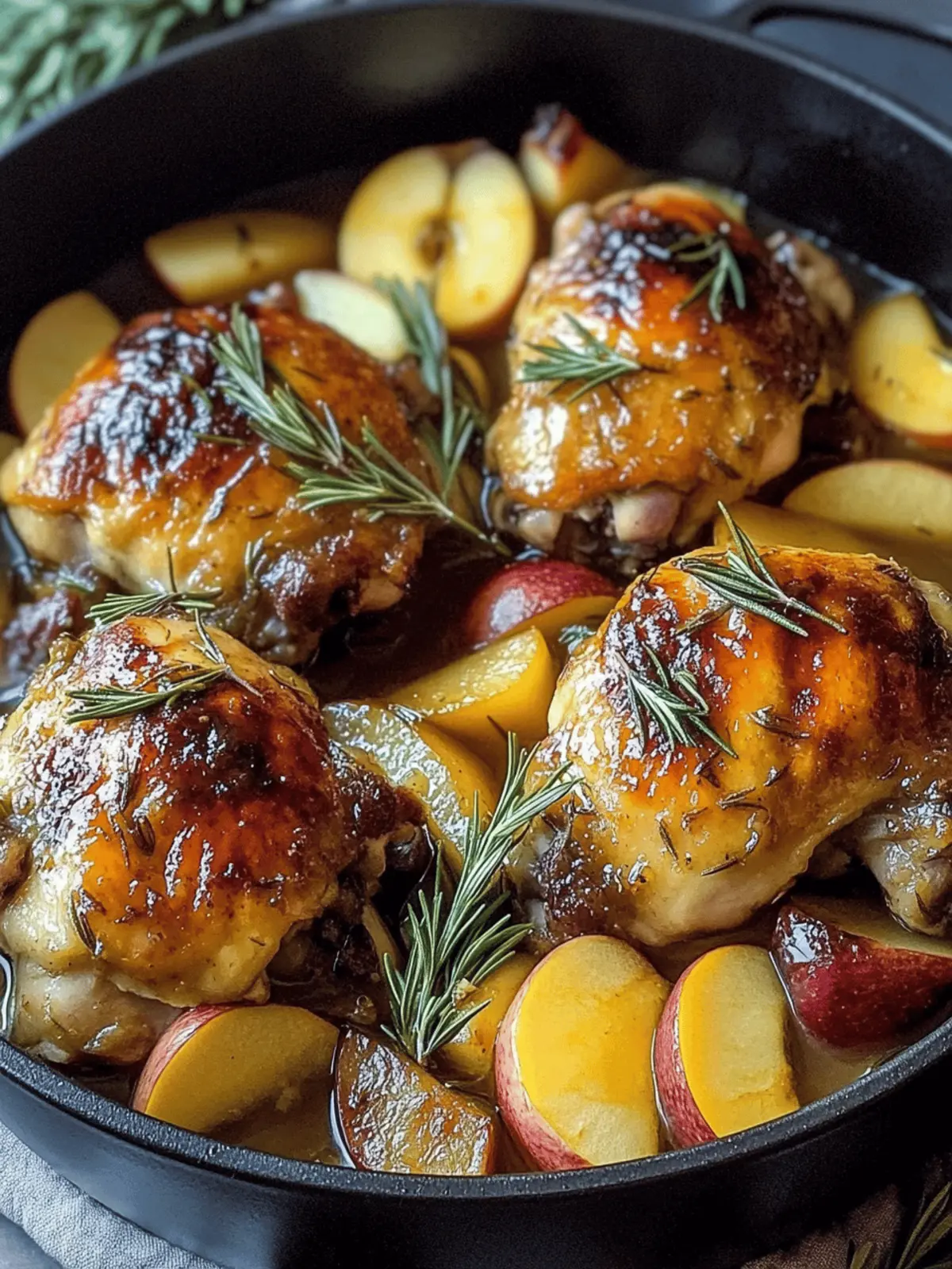Savory Rosemary Apple Cider Chicken