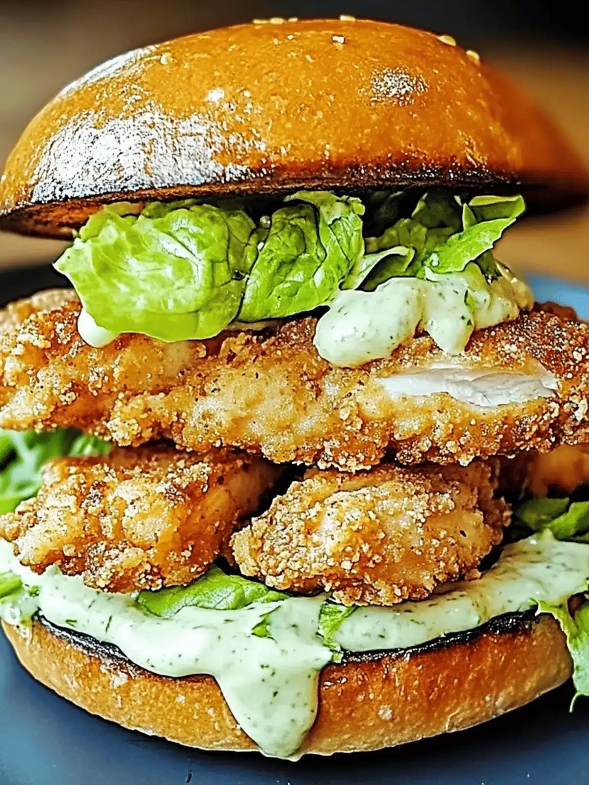 Crispy Chicken Caesar Sandwich