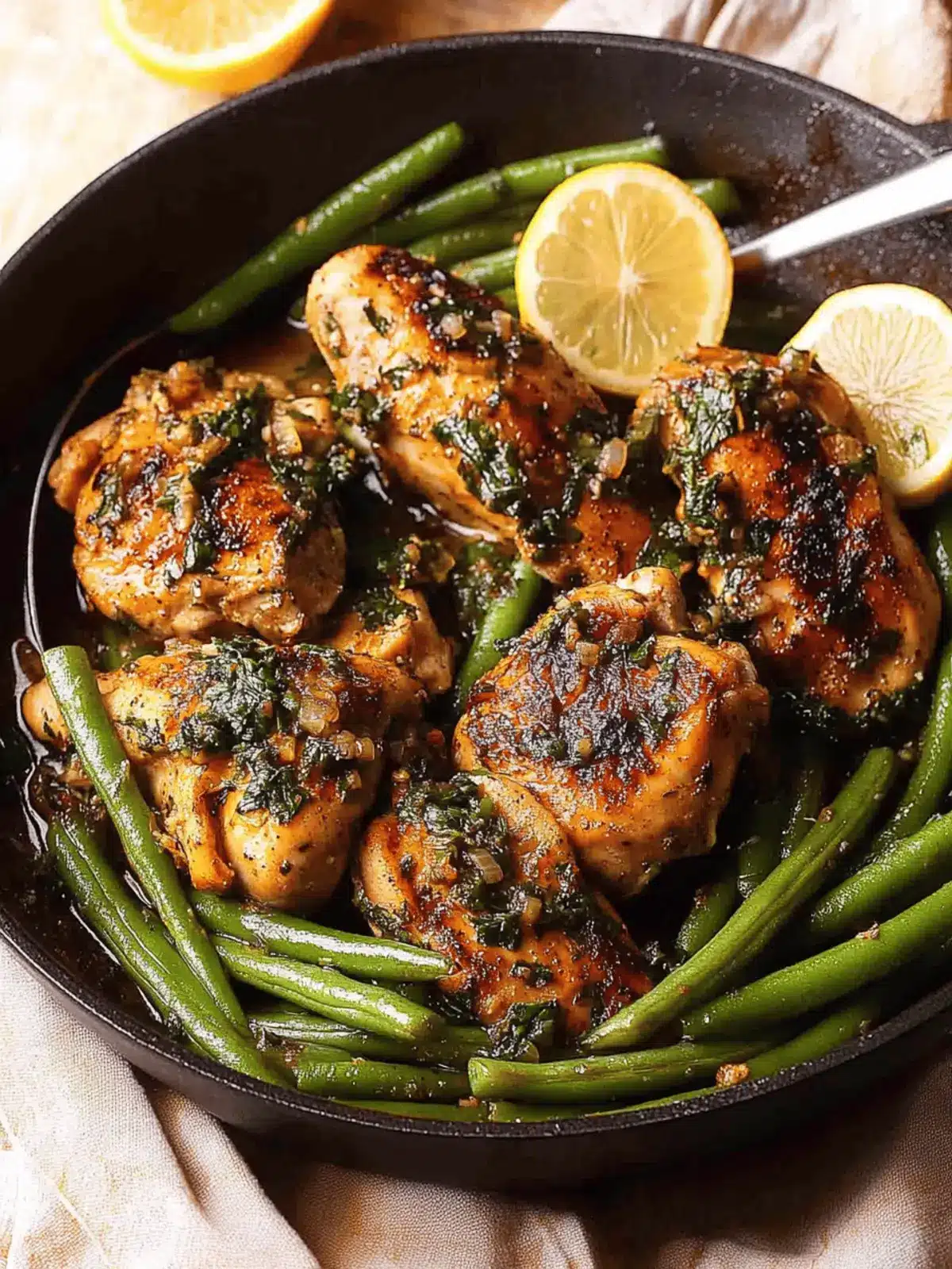 Lemon Garlic Butter Chicken and Green Beans
