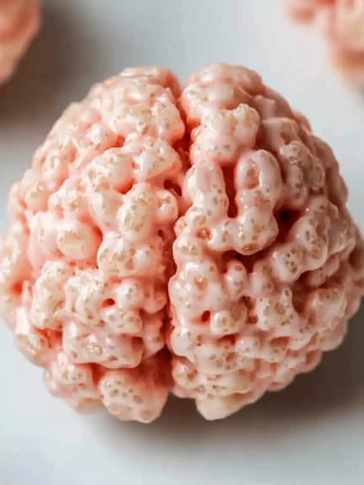 Marshmallow Rice Krispies Halloween Brains