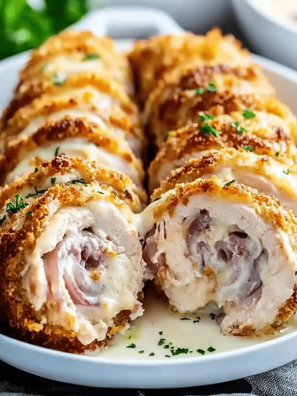 Melt-in-Your-Mouth Stuffed Chicken Cordon Bleu Bake 3 Stuffed Chicken Cordon Bleu Bake