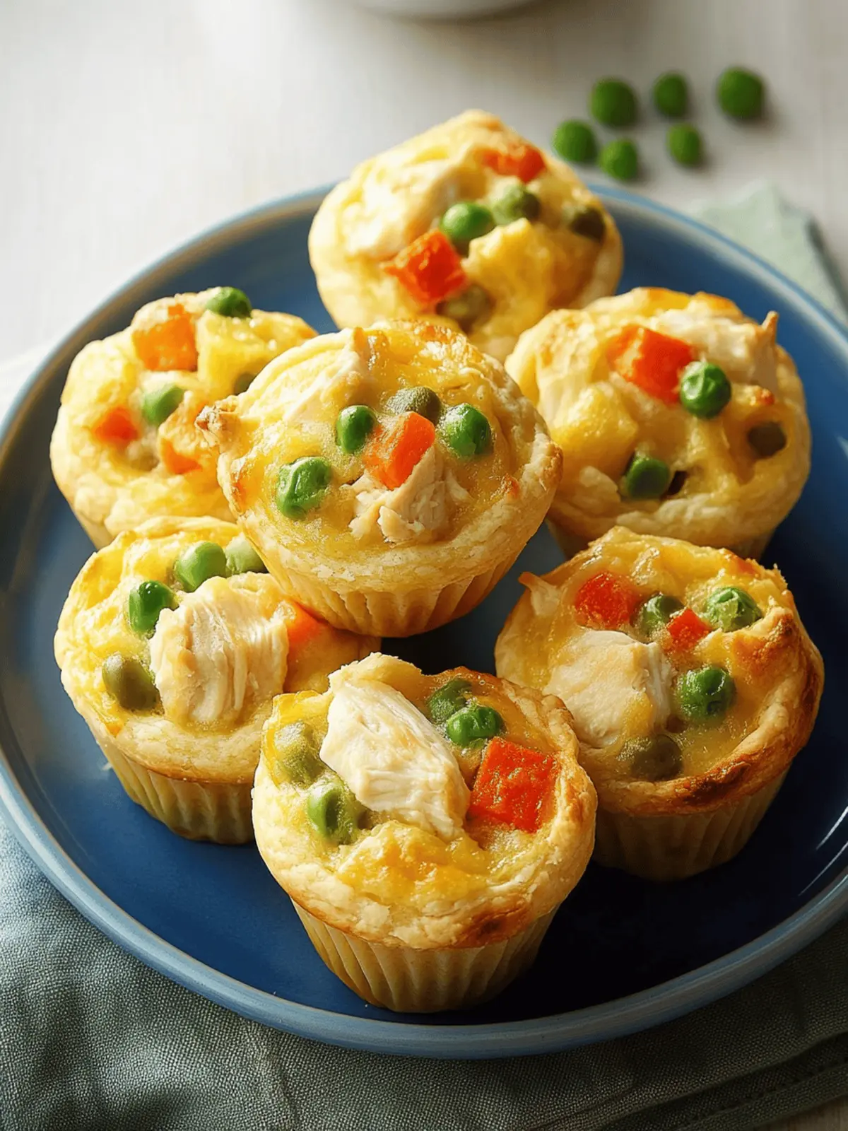 Savory Chicken Pot Pie Muffins for Quick Comfort Food Bliss 2 Chicken Pot Pie Muffins