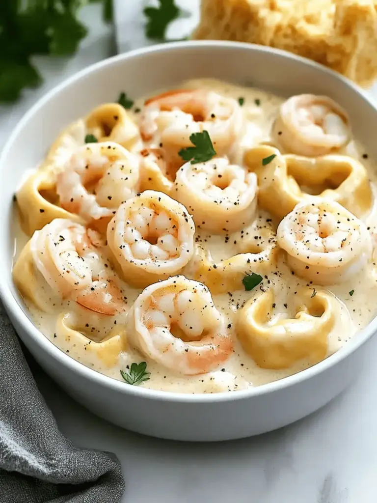 Shrimp Tortellini Alfredo