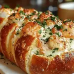 Crabby Shrimp-Stuffed Garlic Bread Bombs