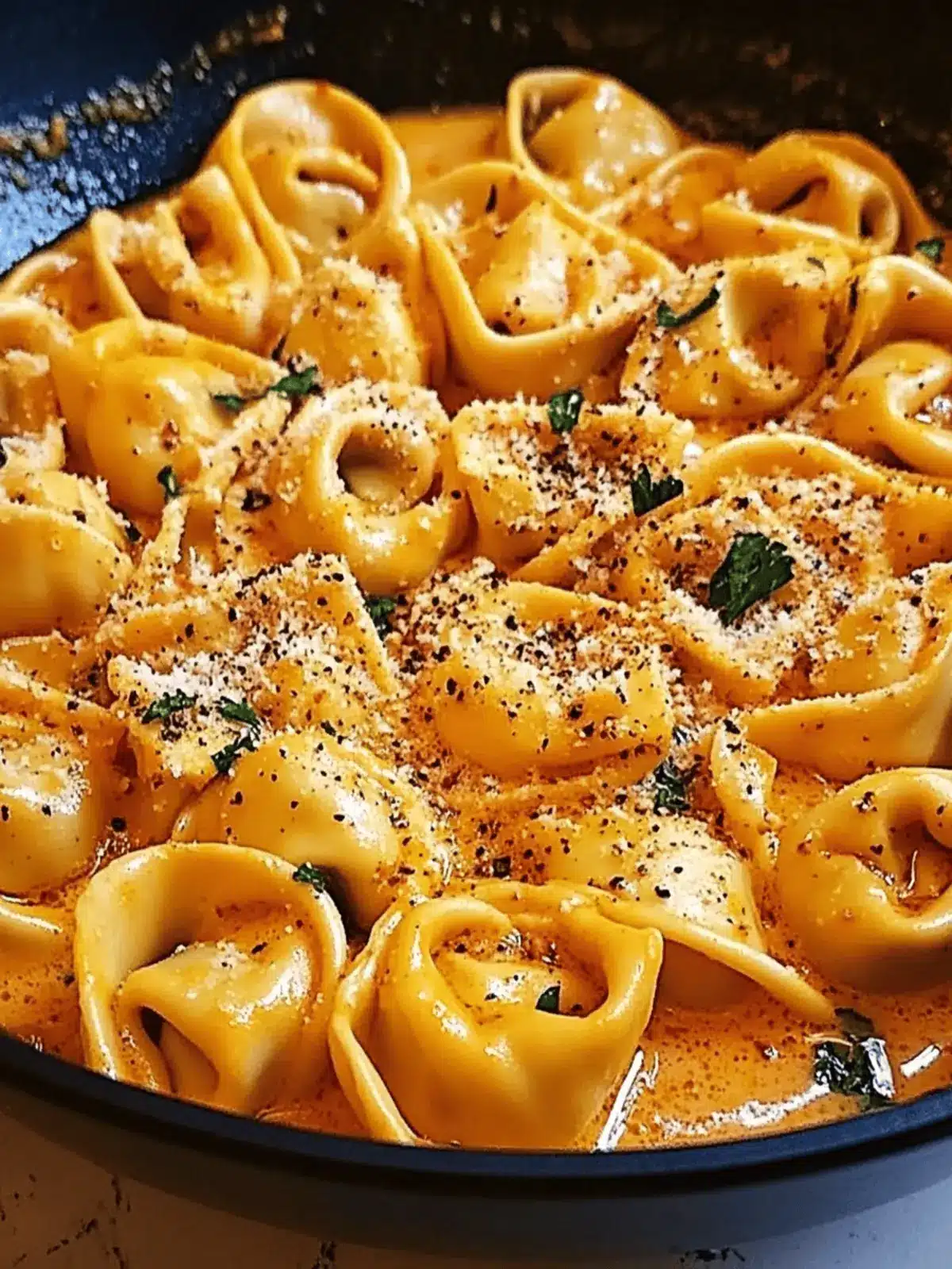 Spicy Garlic Butter Chicken Tortellini