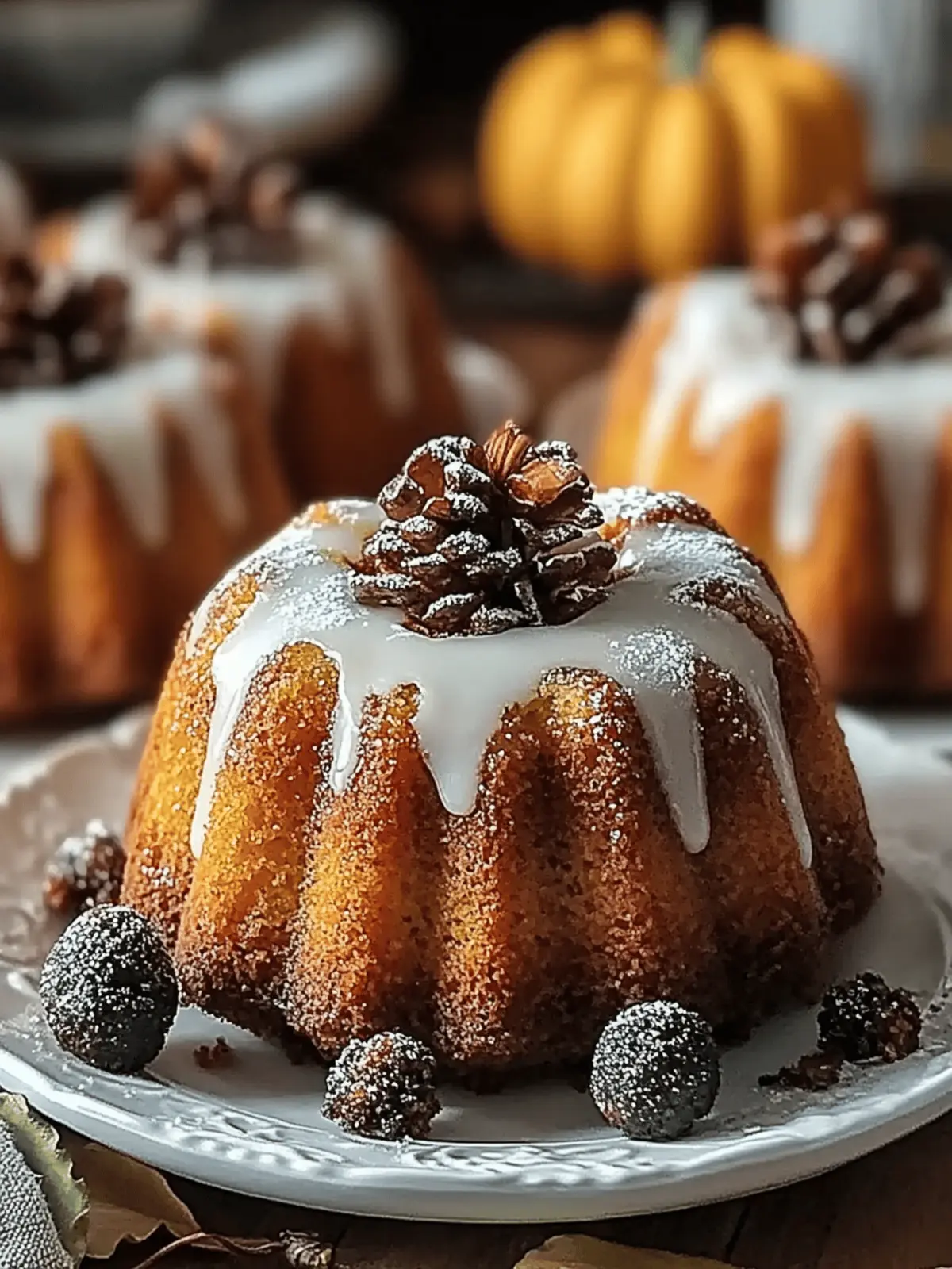 Pumpkin Spice Mini Bundt Cakes for your Fall Celebrations 4 Pumpkin Spice Mini Bundt Cakes