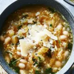 Slow-Cooker White Bean Parmesan Soup