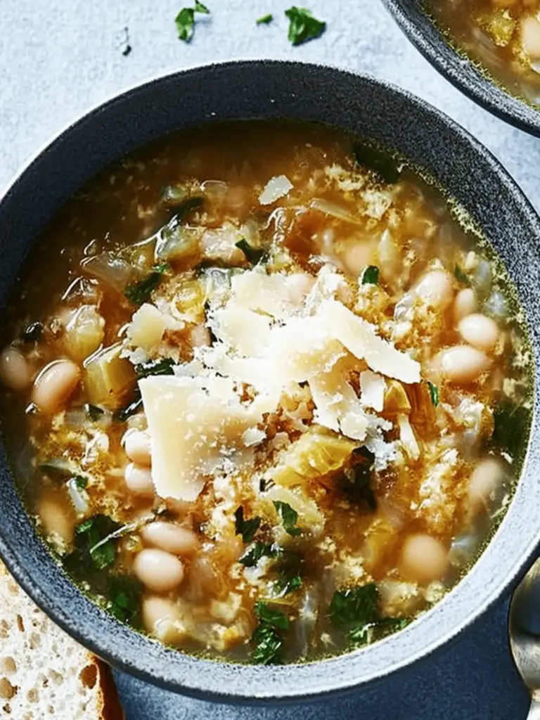 Slow-Cooker White Bean Parmesan Soup