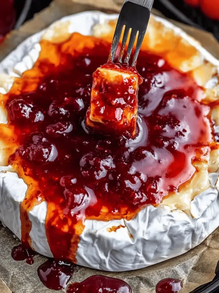 Halloween Bloody Baked Brie