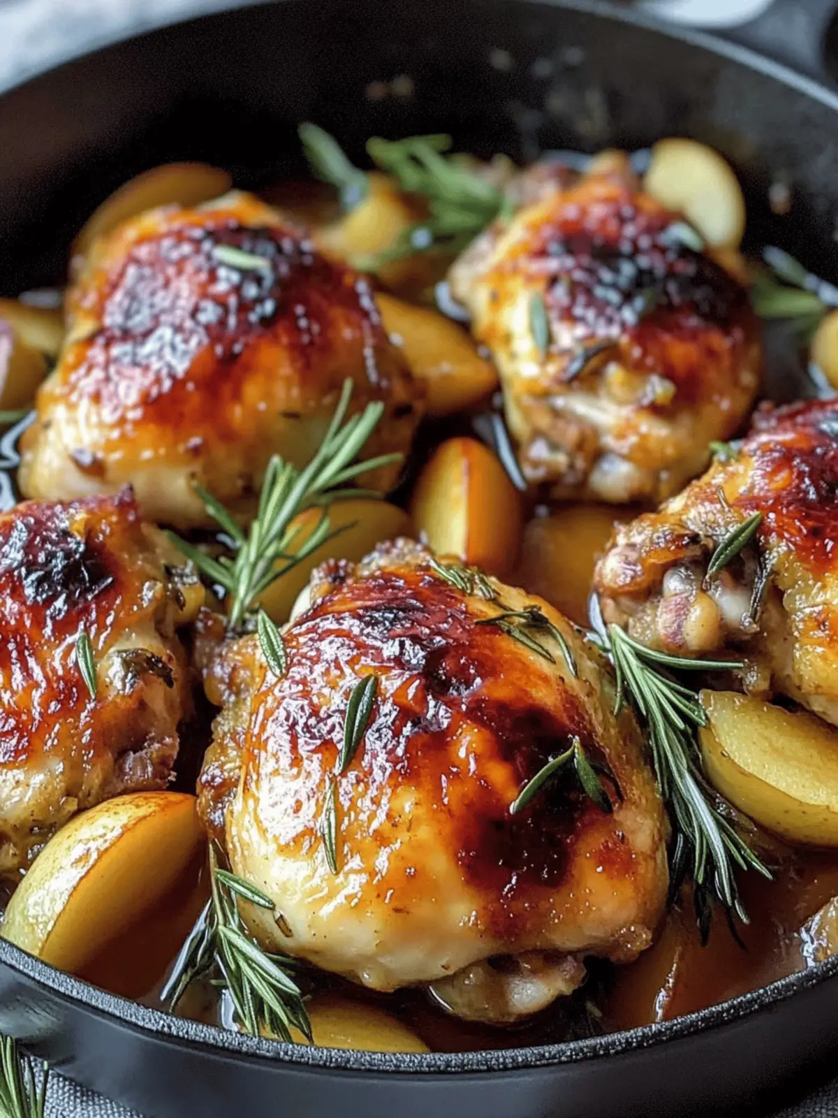 Savory Rosemary Apple Cider Chicken