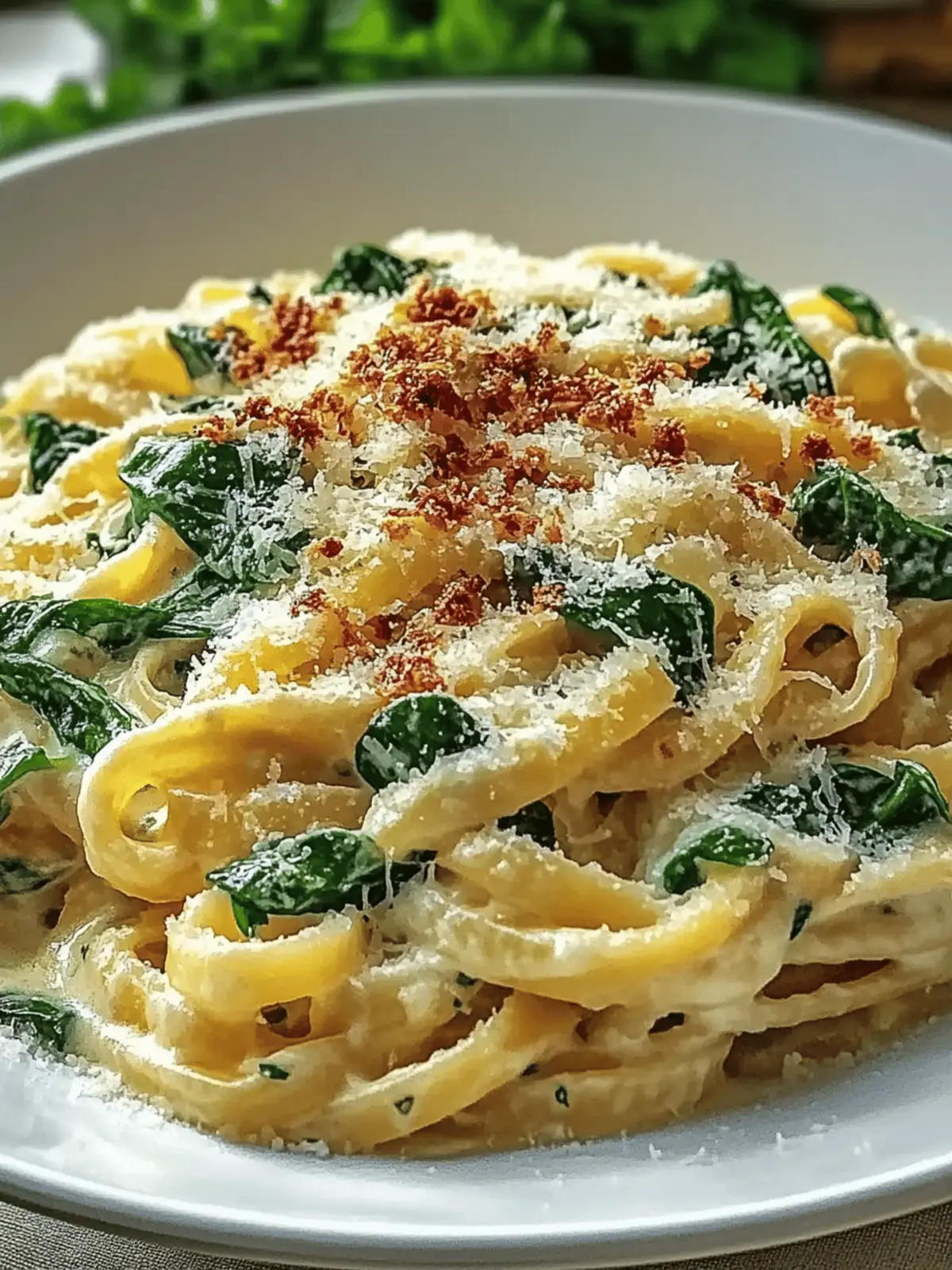 Creamy Garlic Parmesan Pasta with Spinach for Cozy Nights 3 Creamy Garlic Parmesan Pasta with Spinach