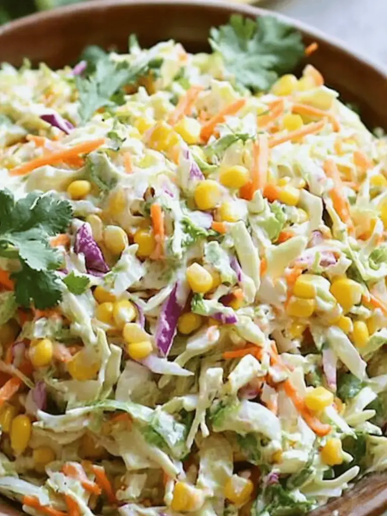 Spicy Jalapeno Corn Coleslaw