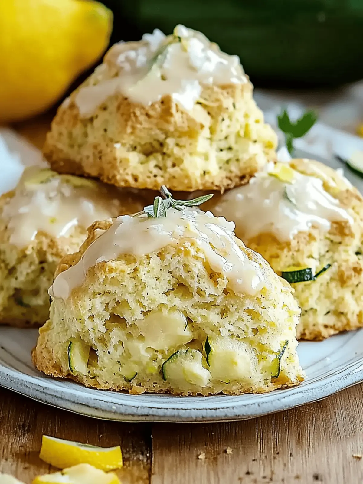 Lemon Zucchini Scones