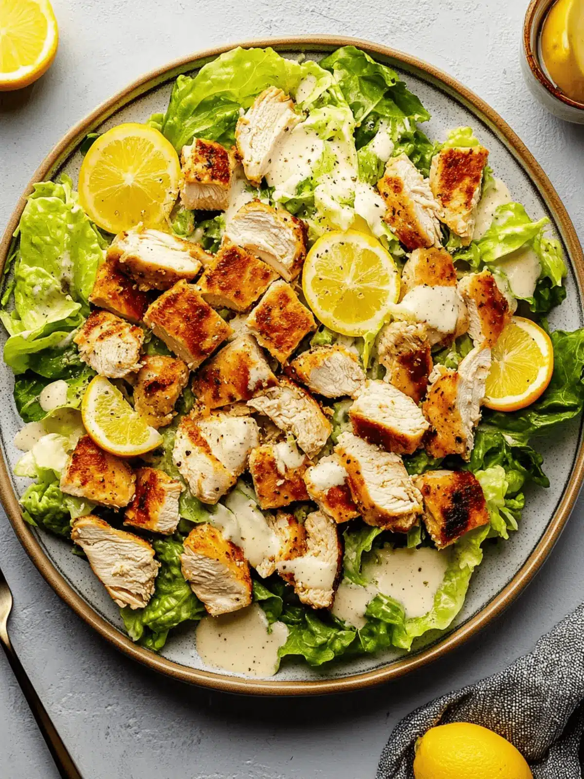 Sheet Pan Chicken Caesar Salad