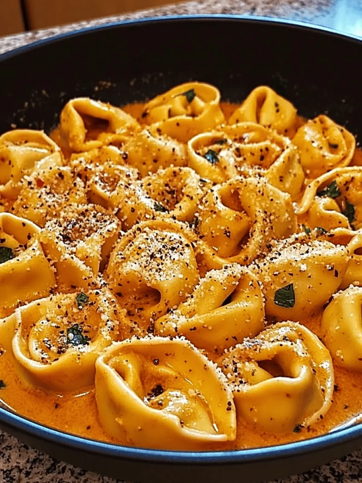 Spicy Garlic Butter Chicken Tortellini