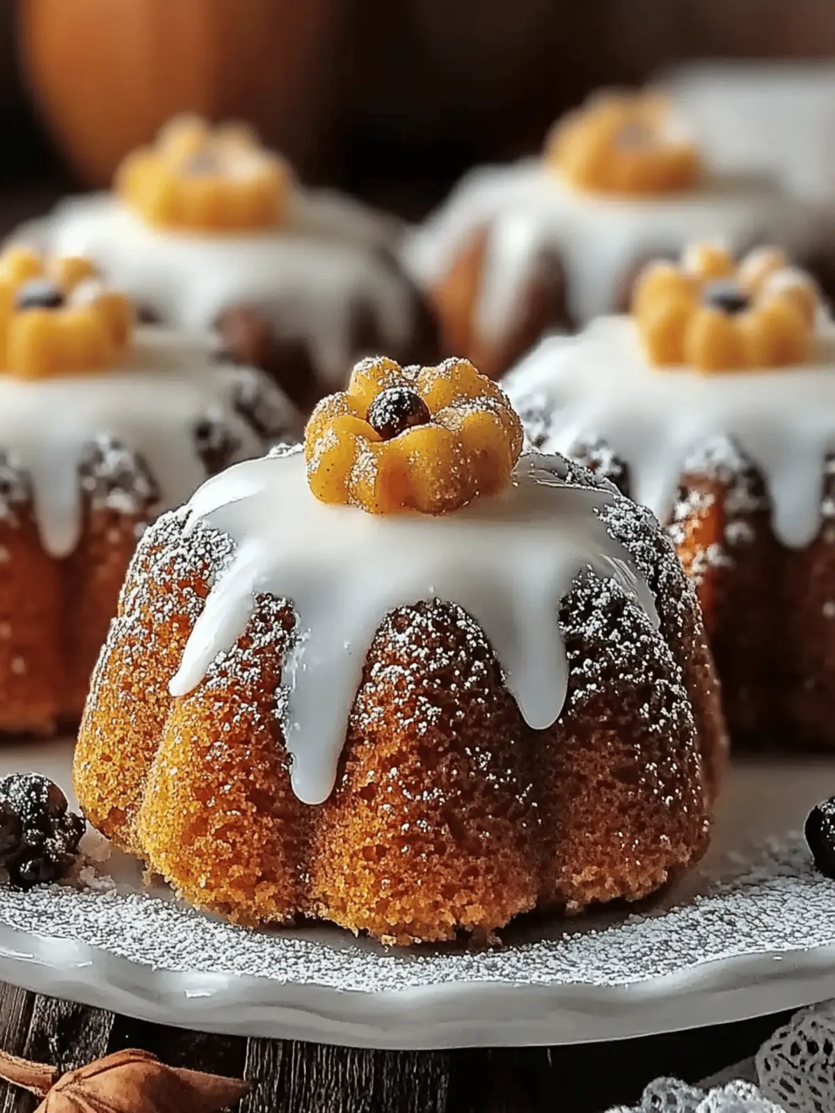 Pumpkin Spice Mini Bundt Cakes for your Fall Celebrations 3 Pumpkin Spice Mini Bundt Cakes