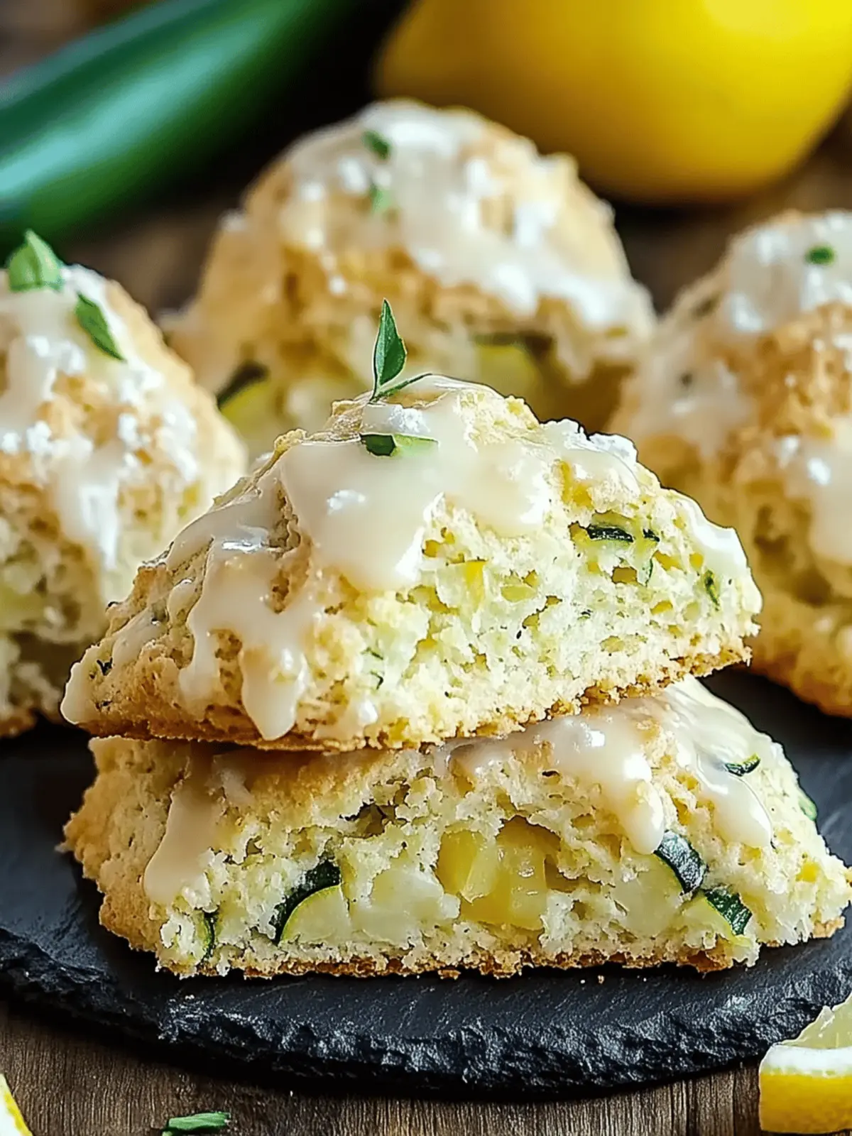 Lemon Zucchini Scones