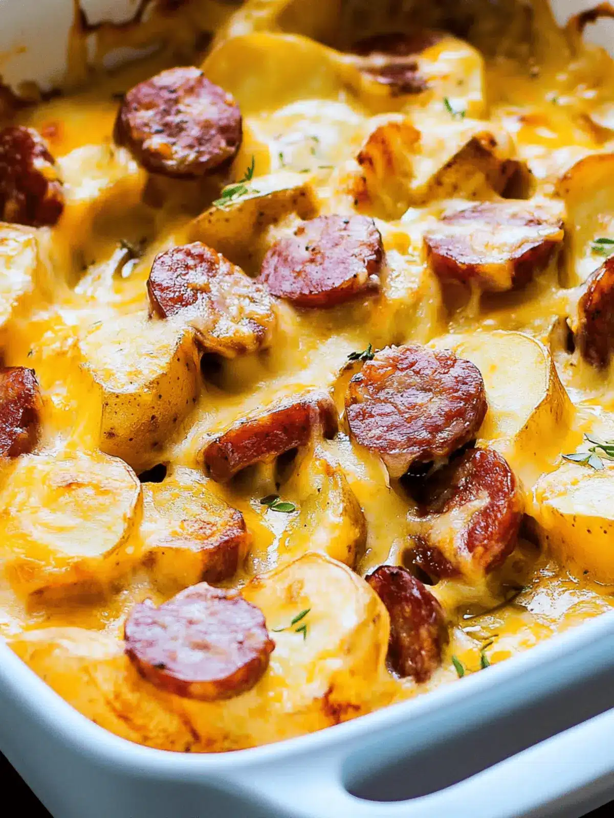 Cheesy Ranch Potatoes and Smoked Sausage