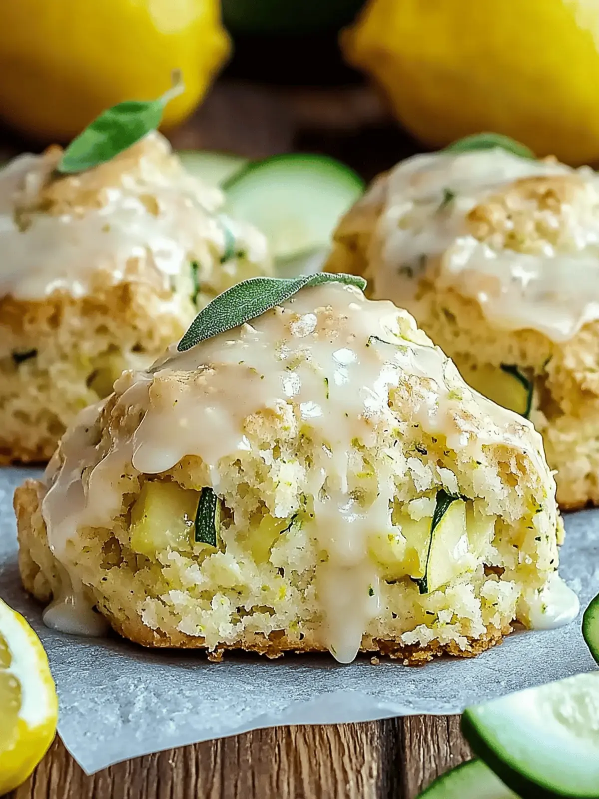 Lemon Zucchini Scones
