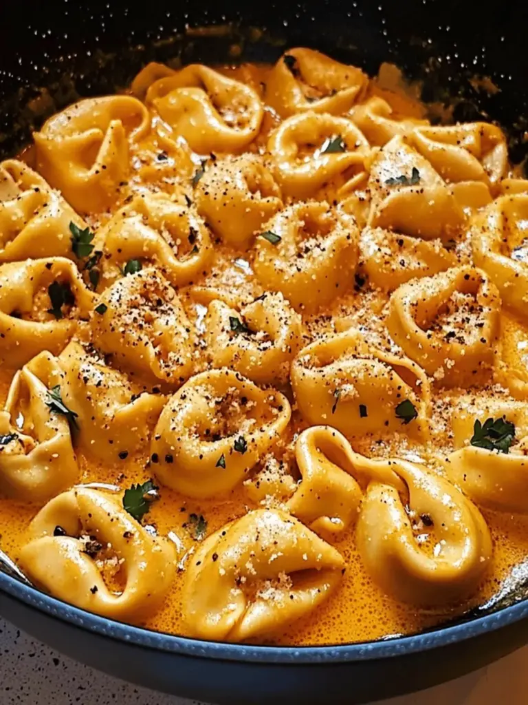 Spicy Garlic Butter Chicken Tortellini