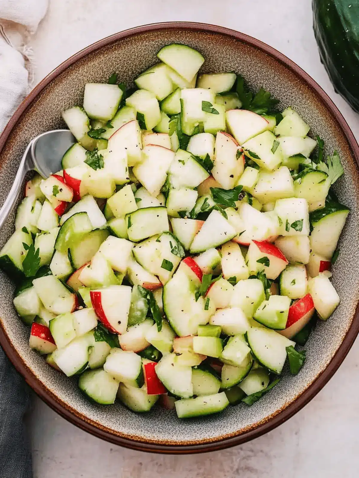 Crisp Cucumber Apple Salad with Honey Dressing for Summer Bliss 2 CUCUMBER APPLE SALAD
