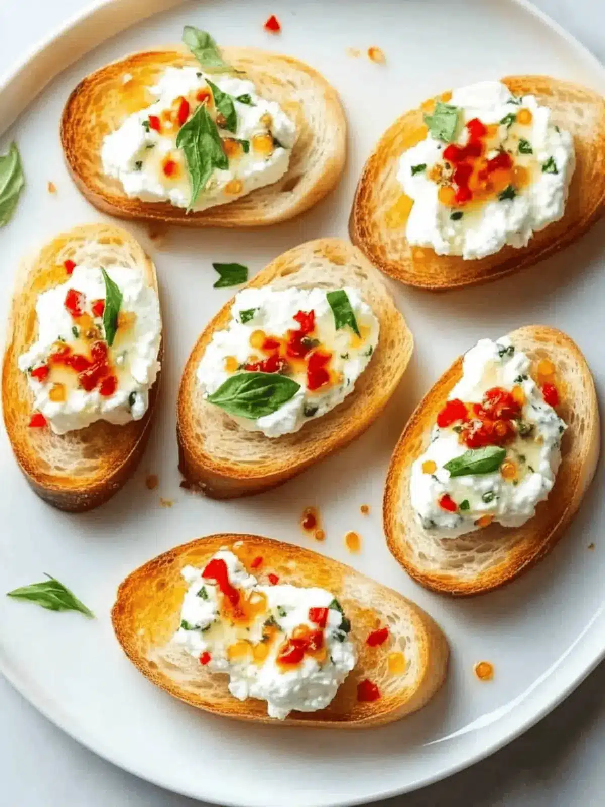 Sweet and Spicy Whipped Feta Crostini for Your Next Party 4 Sweet and Spicy Whipped Feta Crostini